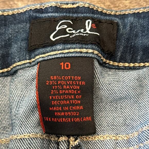 Bundle of 2 Earl Jean Women's Rhinestone Embellished Capris Size 10 - Picture 14 of 15